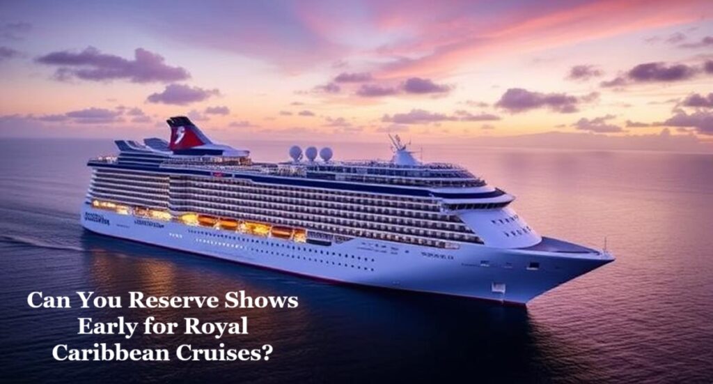 can you reserve shows early for royal caribbean cruises