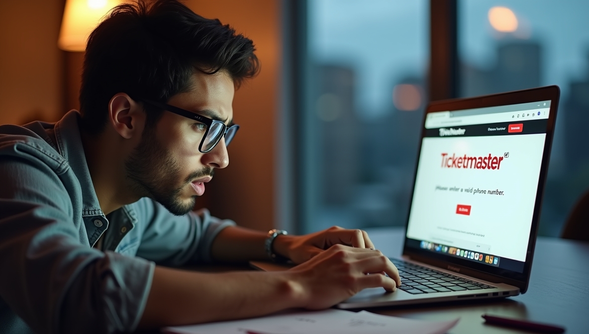 ticketmaster please enter valid phone number