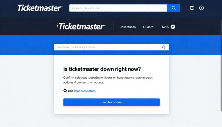 Is Ticketmaster Down Right Now