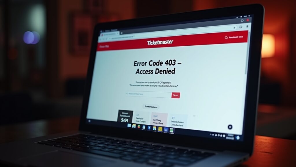 Ticketmaster Error Code 403