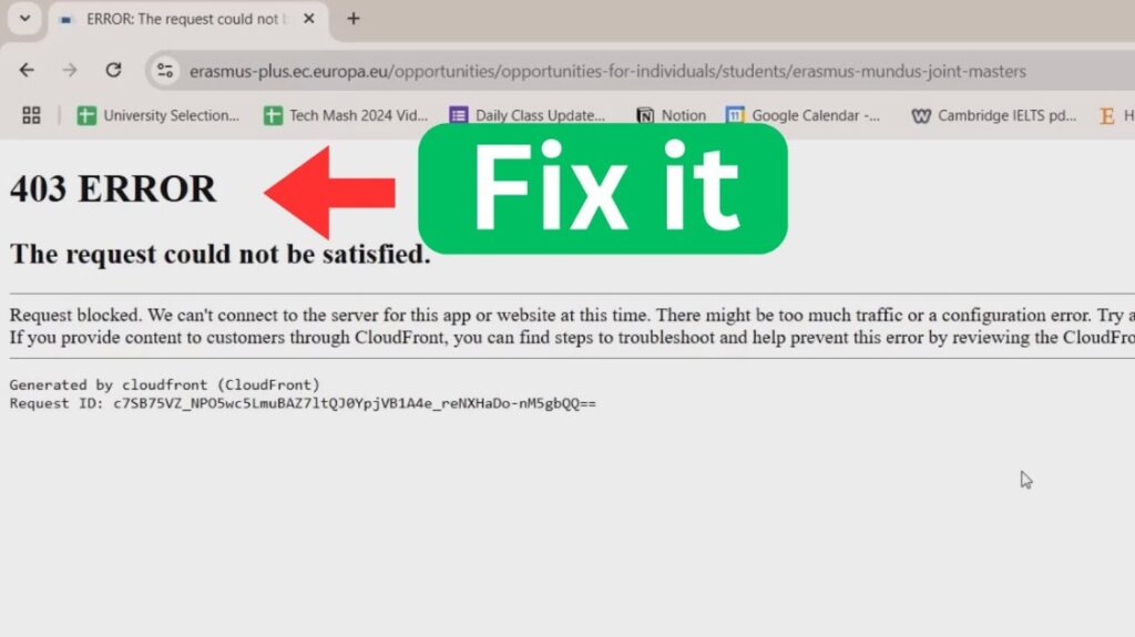 Ticketmaster Error Code 403 How to fix it